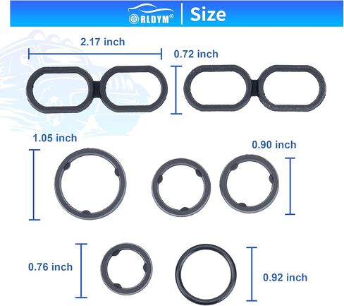 Rldym زيت المحرك مبيت مرشح التدفق العالي حلقة مانعة للتسرب 68191356AA ل دودج رام جيب كرايسلر 3.6L in Kuwait