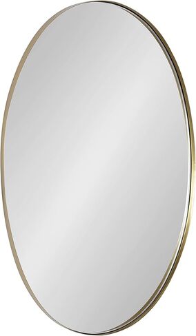مرآة حائط بإطار بيضاوي من كيت آند لوريل رولو، مقاس 20 × 30، ذهبي in Kuwait