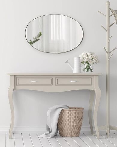 مرآة حائط بإطار بيضاوي من كيت آند لوريل رولو، مقاس 20 × 30، ذهبي in Kuwait