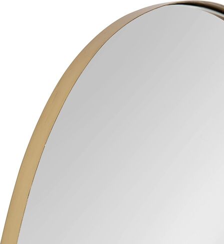 مرآة حائط بإطار بيضاوي من كيت آند لوريل رولو، مقاس 20 × 30، ذهبي in Kuwait