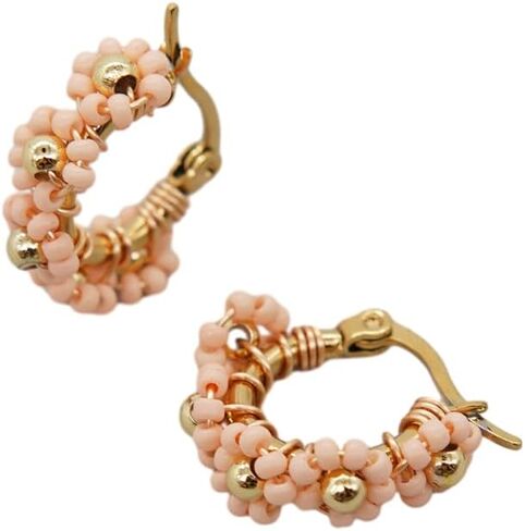 Seed Bead Earrings For Women Handmade Colorful Daisy Flowers Boho Trendy Jewelry Christmas Friendy Gifts in Kuwait