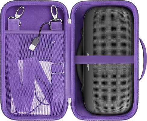Hard Travel Case for New Bose SoundLink Max Large Portable Waterproof Bluetooth Speaker Protective Carrying Pouch Bag with Mesh Pocket fit USB-Cable and Other Small Accessories, Blue in Kuwait