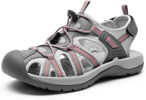 DREAM PAIRS Women's Closed Toe Hiking Sandals | Quick-dry closed toe sandals with EVA cushioning, water shoes with adjustable straps for hiking, travel and water adventure in Kuwait