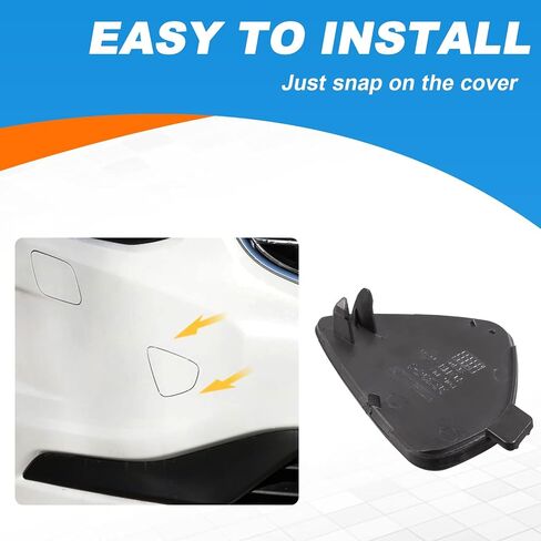 Front Bumper Tow Hook Cover Towing Eye Cap Fit for Volvo XC60 2014 2015 2016 2017 31323767 31323767-2 398215624 (Unpainted, Right Passenger Side) Xinpinsai in Kuwait
