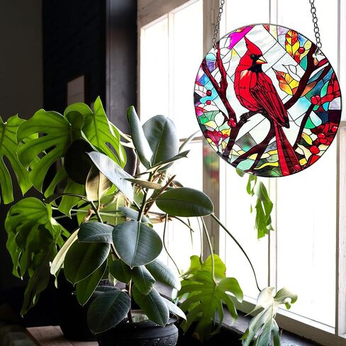 Hummingbird Suncatcher, Hummingbird Panel Glass Stained Glass Indoor Window Art Wall Decor for Hummingbird Bird Lover. in Saudi Arabia