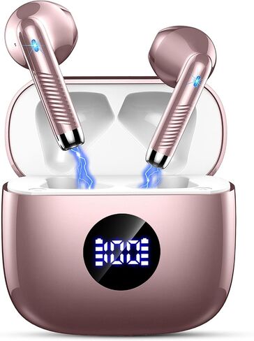 Wireless Earbuds Bluetooth 5.4 Headphones Noise Cancelling, Bluetooth Earbuds with Dynamic Drivers Stereo, Earphones Wireless Bluetooth, 40H Playtime and LED Power Display, In Ear Buds for Android iOS in Saudi Arabia