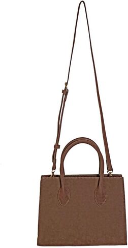Brown Suede Handbag Top Handle Purses for Women Work Tote Bags in Saudi Arabia