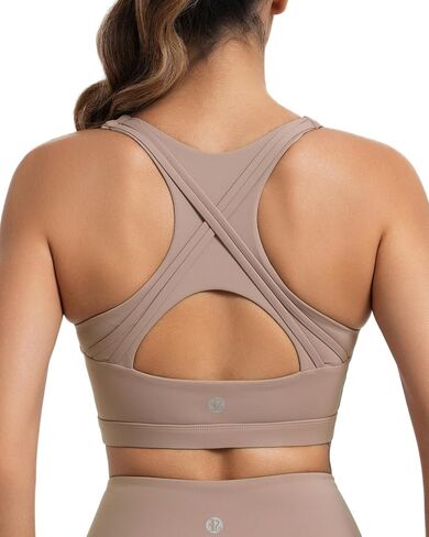 حمالات صدر رياضية للنساء من RUNNING GIRL، حمالة صدر رياضية عالية التأثير من Racerback، ملابس علوية قصيرة لدعم الجري in Kuwait