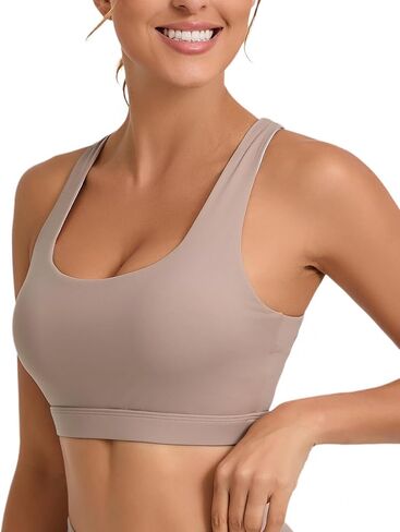حمالات صدر رياضية للنساء من RUNNING GIRL، حمالة صدر رياضية عالية التأثير من Racerback، ملابس علوية قصيرة لدعم الجري in Kuwait