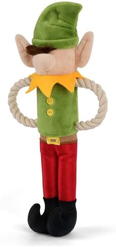 P.L.A.Y. Cute Plush Dog Toys - Merry Woofmas Christmas Themed Durable Squeaker Chew Toy, Great for Puppies & Small, Medium, Large Dog Breeds - Machine Washable, Recycled Materials (Good Dog Stocking) in Kuwait
