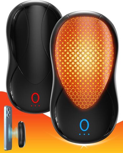 Hand Warmers Rechargeable 2 Pack Magnetic, 10000mAh Electric Hand Warmers, Smart Chips 20Hrs Long Safe Pocket Heater, Portable, Reusable, Gifts for Christmas, Camping Accessories in Saudi Arabia