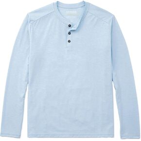 Fair Harbor The Seabreeze Henley –– Men's Classic Long Sleeve Henley –– Incredibly Soft and Lightweight, UPF 50 in Kuwait