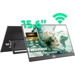 FMC Portable Monitor, 15.6" 1080P Gaming Monitor, Ultra-Slim HDR IPS Computer Display, USB-C HDMI Screen Extender with Smart Cover for Laptop PC Phone Mac Xbox PS4/5 Switch in Kuwait