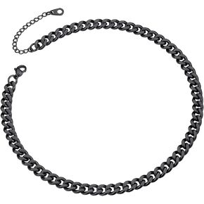 ChainsPro 14-30" Mens Sturdy Miami Cuban Chain Necklace, 5/7/9/12MM Width, 316L Stainless Steel/18K Gold Plated (Send Gift Box)