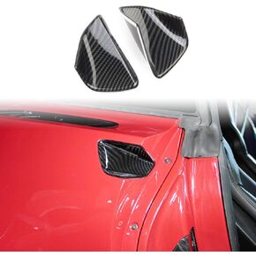 Carbon Fiber Look Cover Trims Accessories Body Door Handle Bowl Moulding for 2014 2015 2016 2017 2018 Chevrolet Corvette C7