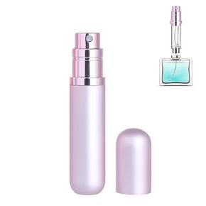 Travel Refillable Perfume Atomizer Bottle 3-Pack 5ml Leakproof Travel Perfume Refillable Bottle (Black Gray & Silver)