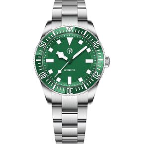 HaiQin RollsTimi Men's NH35 Automatic Watches Self Winding Stainless Steel Watch for Men 100M Waterproof Ceramic Bezel Screwed Crown Fashion Casual Wristwatch in Kuwait