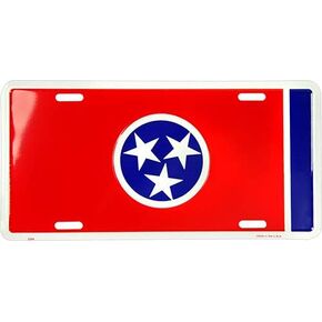 HangTIme Tennessee State Flag Lilcense Plate