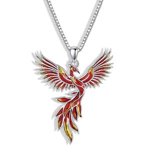 Phoenix Necklace Sterling Silver Rising Phoenix Necklace for Women Phoenix Jewelry for Women Mother