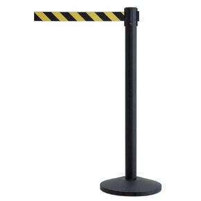 QWAYPOST-33-B9 Black Post with 7" x 6" Black Webbing, Pack of 2
