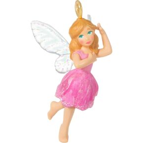 Hallmark Keepsake Plastic Christmas Ornament 2022, Fairy Messengers Iris Fairy