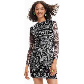 Desigual Women's Woman Knit Dress Long Sleeve