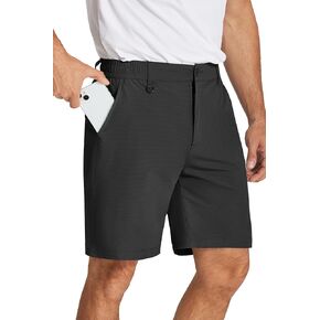 COOFANDY Men's Golf Shorts 8 Inch Lightweight Quick Dry Casual Dress Shorts Hiking Travel Shorts with Pockets