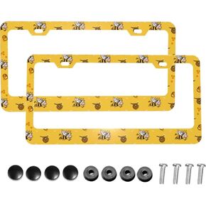 إطار لوحة ترخيص معدني من الألومنيوم من Dujiea مكون من قطعتين بعلم جمهورية الدومينيكان مع أغطية لولبية، وفتحتين لإطار لوحة الترخيص وحامل غطاء بطاقة السيارة للمركبات القياسية الأمريكية in Kuwait