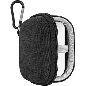 Geekria Shield Earbuds Case Compatible with Echo Buds True Wireless Earbud (Not Fit for New Echo Buds 2023), Replacement Hard Shell Travel Carrying Bag with Cable Storage (Grey)