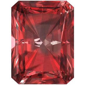 0.5 to 3 ct Emerald Cut VVS1 Natural Red Garnet January Birthstone