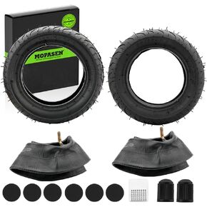 90/65-6.5 110/50-6.5" Front Rear Tire and Inner Tube Compatible with 49cc Lucky 7 Cag MTA1 MTA2 GP-RSR X-Treme MotoTec Fit Right FRP X-PRO Blast SYX MOTO Apex XtremepowerUS Mini Gas Pocket Bike