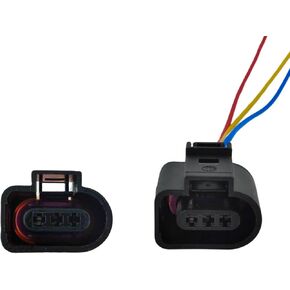 Oil Level Sensor Connector 3 Pin Wiring Harness Compatible with VW Passat B5 Audi A6 A4 Bora Golf Jetta 1J0973703