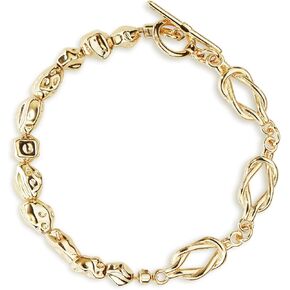 14K Gold Bracelets for Women Trendy, Stackable Link Bracelet, Stainless Gold Plated Chain Bracelet, Gold Fashion Accessories, Dainty Gold Jewelry Gifts for Women