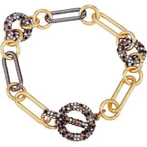 Vince Camuto Goldtone Multi Crystal Stone Toggle Bracelet