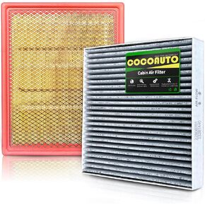 Cabin Engine Air Filter Kit for Chevy Silverado 1500 GMC Sierra 1500 2014-2018, Suburban Tahoe Yukon 2015-2020, Sierra 2500 3500 HD 2015-2019, 22808781 & 22845992 (Not for Diesel)