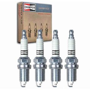 4 pc Champion Copper Plus Spark Plugs compatible with Jeep Patriot 2.0L 2.4L L4 2007-2017