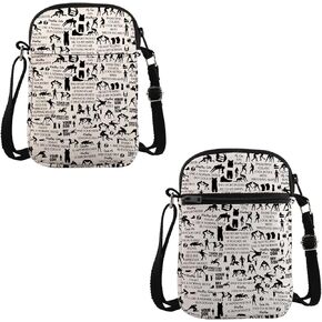 VAMSII Wrestling Lover Gift Wrestling Theme Crossbody Bag Wrestling Mom Travel Bag Wrestling Coach Gift Wrestling Team Gift