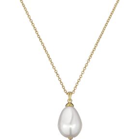 Ted Baker London Parmlia Pearly Chain Pendant Necklace For Women (Gold/Pearl)