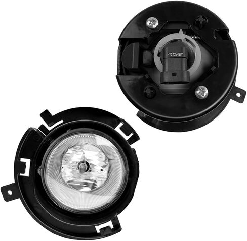 مصابيح الضباب المتوافقة مع مجموعة مصابيح الضباب للمصد الأمامي لسيارة دودج دورانجو 2011 2012 2013 بدون سائق تسخير الأسلاك وجانب الركاب in Kuwait