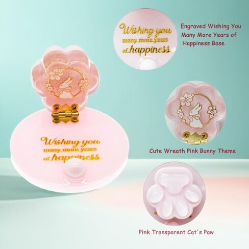 Phone Stand for Desk,Cute Phone Stand with Foldable Luminous Panda Element with Cat's Paw Cover - Dream Comes True Base,Blessing Gifts Cell Phone Stand for All Smartphones in Saudi Arabia