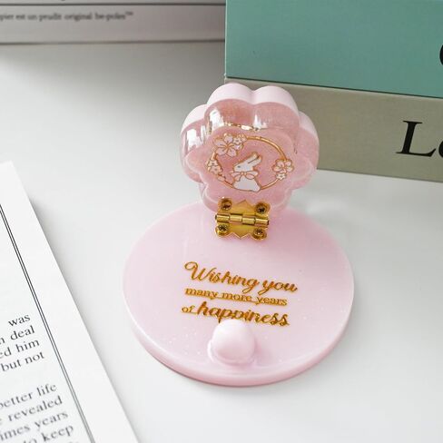 Phone Stand for Desk,Cute Phone Stand with Foldable Luminous Panda Element with Cat's Paw Cover - Dream Comes True Base,Blessing Gifts Cell Phone Stand for All Smartphones in Saudi Arabia