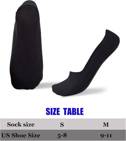 Womens No Show Socks for Flats Loafers Nylon Footies Low Cut Invisible Hidden Socks Non Slip 4/6 Pack in Saudi Arabia