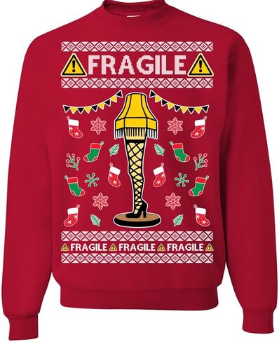 "Christmas Story Fragile Leg Lamp Ugly Christmas Sweater Sweatshirt – Your Ultimate Choice for Holiday Humor! in Saudi Arabia
