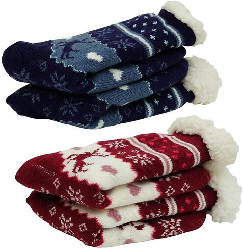 MaxNova Women's Winter Warm Cozy Fuzzy Fleece Slipper Socks Christmas Gift in Saudi Arabia