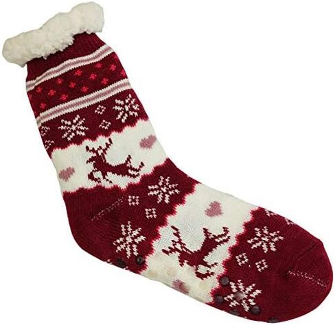MaxNova Women's Winter Warm Cozy Fuzzy Fleece Slipper Socks Christmas Gift in Saudi Arabia