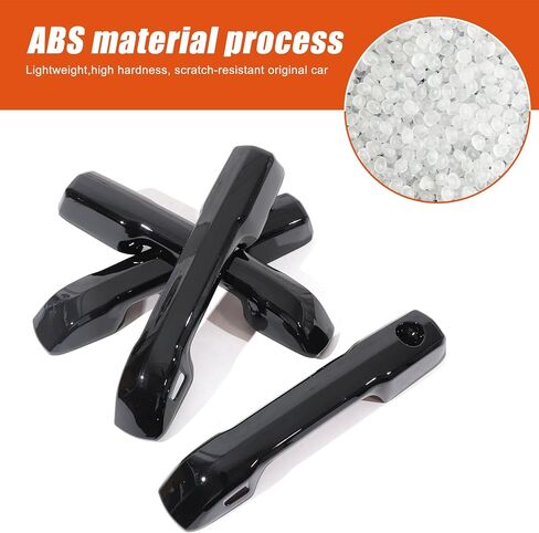 Lcojicep Car Exterior Door Handle Protector Trim Frame Cover Compatible with Tacoma 2024 2025, ABS Door Handle Cover,Car Door Handle Cover Frame Trim Accessories (Piano Black) in Kuwait