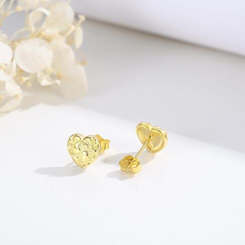 14k Gold Nugget Earrings Nugget Earrings For Women Gold Nugget Jewelry in Saudi Arabia
