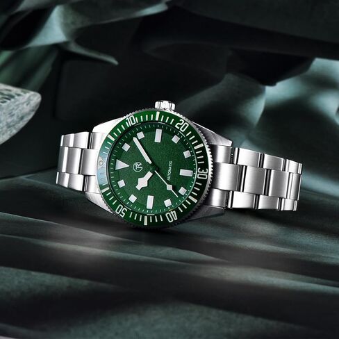 HaiQin RollsTimi Men's NH35 Automatic Watches Self Winding Stainless Steel Watch for Men 100M Waterproof Ceramic Bezel Screwed Crown Fashion Casual Wristwatch in Kuwait