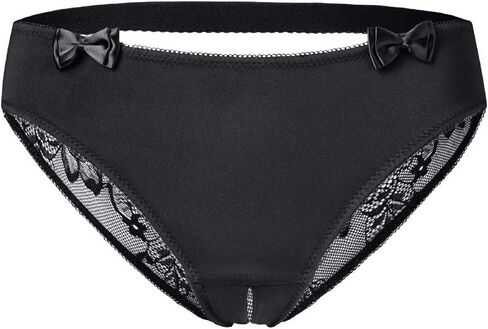 Verano Women's Crotchless Underwear Lace band Briefs Panties Silky Bikini in Saudi Arabia