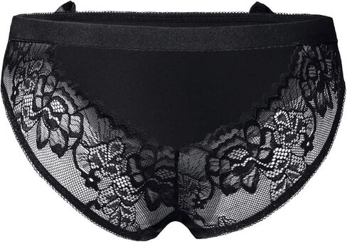 Verano Women's Crotchless Underwear Lace band Briefs Panties Silky Bikini in Saudi Arabia